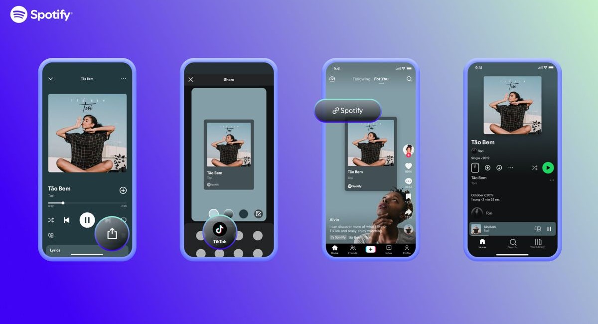 Sharing songs to TikTok is now easier via Apple Music and Spotify